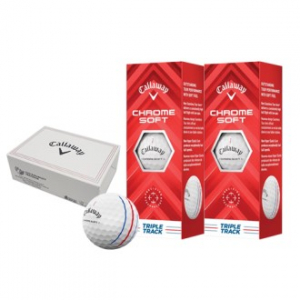 캘러웨이 크롬소프트 트리플트랙 화이트 6구