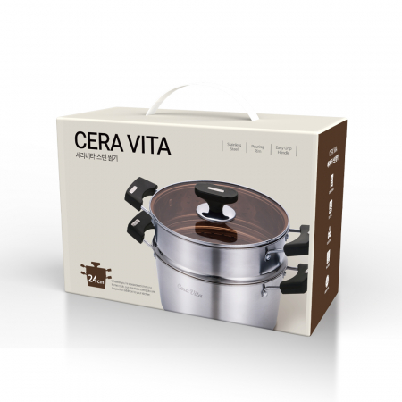 리빙아트 세라비타 스테인리스 스틸 찜기 24cm 찜곰솥 #6