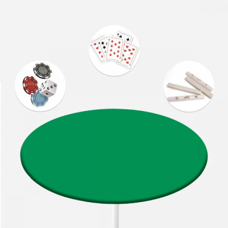 원형 당구다이천 테이블보 대형 120cm 국산 명절 게임 포커게임 #3