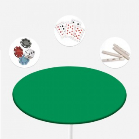 원형 당구다이천 테이블보 대형 120cm 국산 명절 게임 포커게임 #2