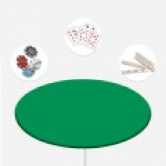 원형 당구다이천 테이블보 대형 120cm 국산 명절 게임 포커게임