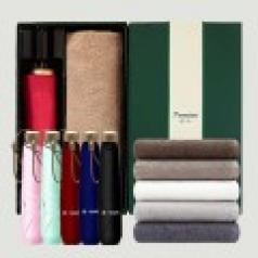 라이트핏 3단6k 초경량양우산+송월타올뉴컬러무지150g 우산타올선물세트