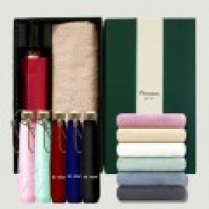 라이트핏 3단6k 초경량양우산+송월타올라이트무지130g 우산타올선물세트