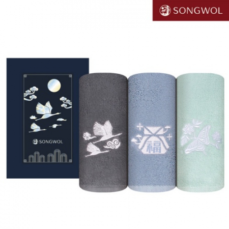 송월타올 달보드레 전통 자개(130g) 자수 1P세트 #3