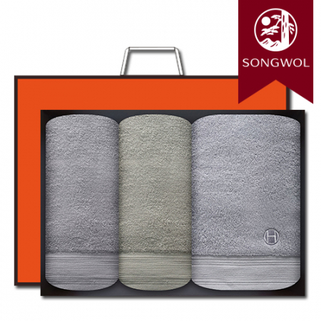 송월타올 호텔컬렉션 클래식 바스1장+세면2장 선물세트(박스+쇼핑백 포함) #3