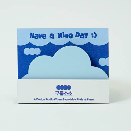 디귿자 간지형 구름메모잇 #3