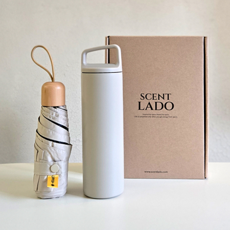 센트라도 캡슐우드 5단 우양산+타임 핸들 텀블러 세트 #5