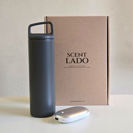 센트라도 젯스 휴대용 손난로 보조배터리+타임 핸들 텀블러 세트 #4