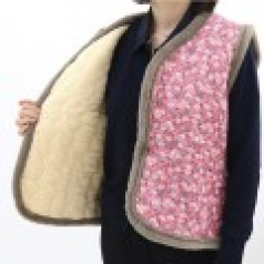 할머니조끼 김장조끼 겨울조끼 융털안감조끼 꽃무늬조끼