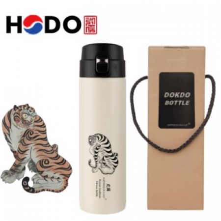 한국전통 민화 호랑이텀블러 독도보틀 원터치 470ml 호작도 호랑이 기념품 #2