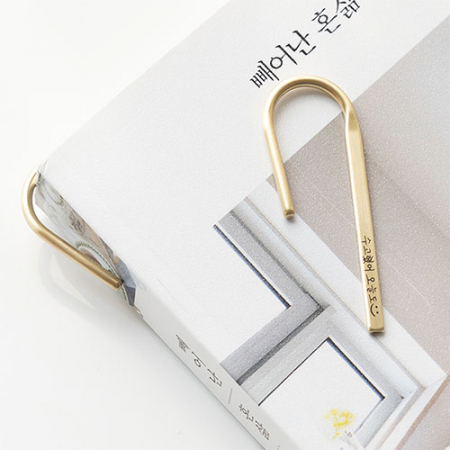 황동 와이어 금속책갈피 북마크 #3