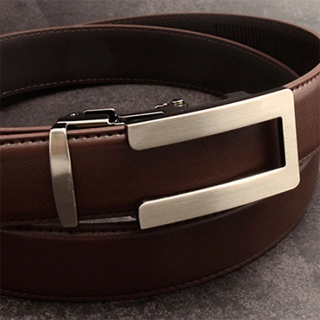 남자 가죽벨트 자동벨트 버클 오픈스퀘어 #3