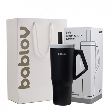 바블로브 인피니티 보온보냉 대용량 빨대 316고급스텐텀블러 1090ml (쇼핑백포함) #3