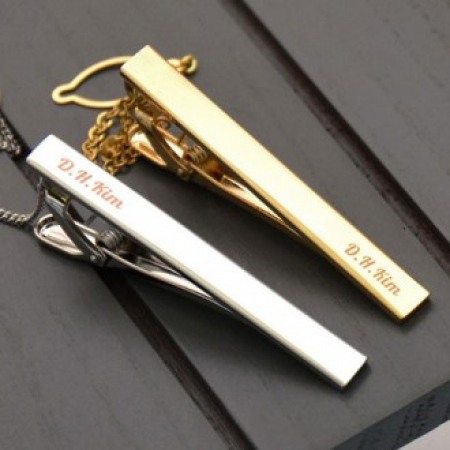 디포나인 이니셜 각인 넥타이핀 3color #2