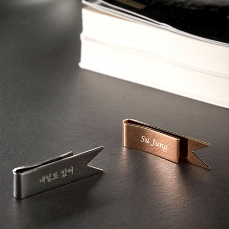 금속 책갈피 골드 실버 각인 북마크 선물 기념품 판촉물 #7