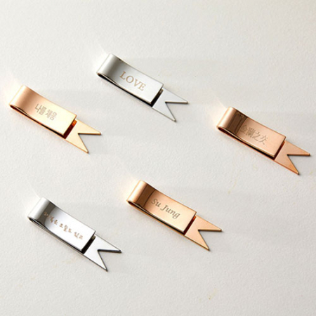 금속 책갈피 골드 실버 각인 북마크 선물 기념품 판촉물 #4