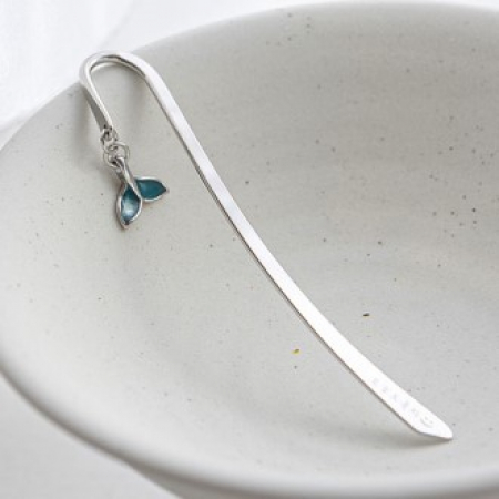 행운의 돌고래꼬리 책갈피 북마크(이니셜각인) #2