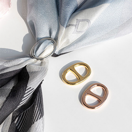 돼지코 스카프링 고리(이니셜각인) #3