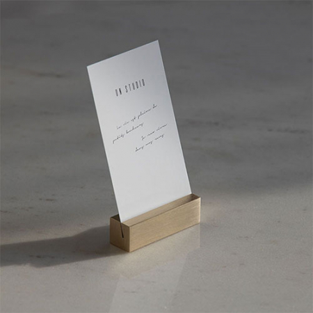 황동 골드 명함꽂이 카드스탠드 직사각 #3