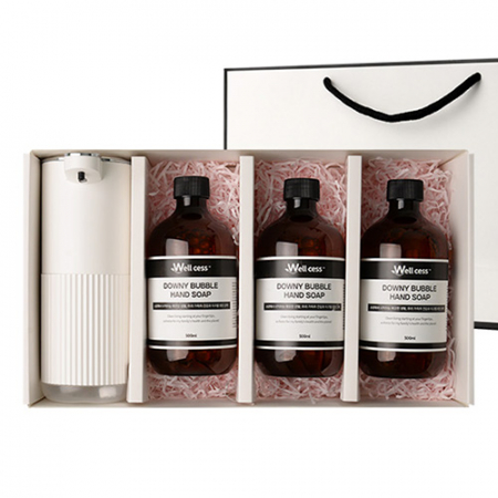 WG-103B 버블 핸드워시 리필 500ml 3개 + 자동 디스펜서 1개 #3