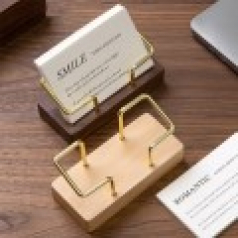 럭셔리 원목 명함꽂이 명함 홀더 명함거치대