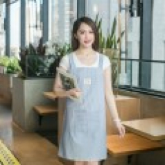 컬러풀 스트라이프 패턴 앞치마