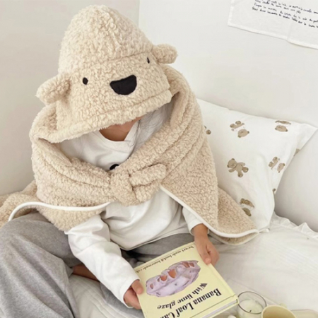 테디베어 후드 담요 K2597 #3