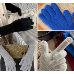 니트 방한 겨울 장갑 핑거홀 스마트폰터치