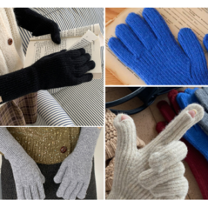 니트 방한 겨울 장갑 핑거홀 스마트폰터치