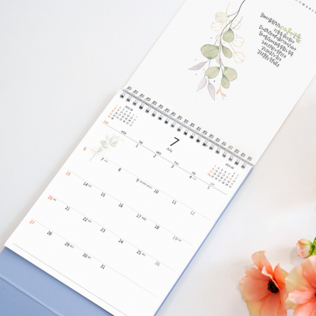 2026년 탁상달력 러브 포엠 황주희 작가 작품집 180x250 / 기본 양면박 인쇄 #4