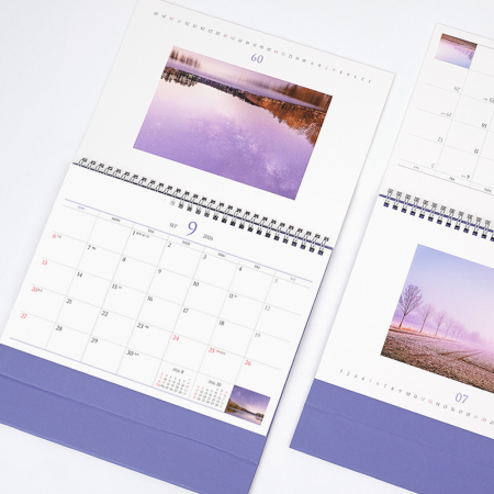 2026년 탁상달력 바이올렛 모먼트 255x200/ 기본 양면 박 인쇄 #4