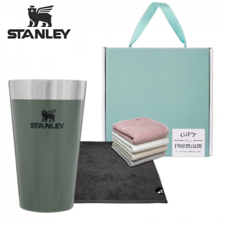 스탠리 파인트컵 그린 산리오캐릭터즈 타올 수건 기프트 선물세트 #3