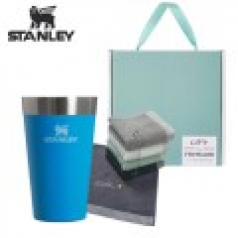 스탠리 파인트컵 블루 아놀드파마 타올 수건 기프트 선물세트