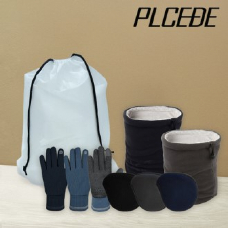 플씨드 겨울 4종 EVA파우치 A세트 (극세사 터치 장갑+프리미엄 넥워머+왕 귀마개) #2