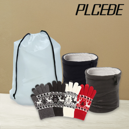 플씨드 겨울 3종 EVA파우치 F세트 (프리미엄 넥워머+사슴장갑) #3