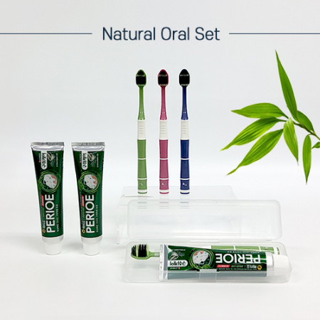 M케이스 죽염광폭LG칫솔 페리오100g 칫솔치약세트 #6