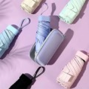115 미니 단색 컴팩트 접이식 경량 우산