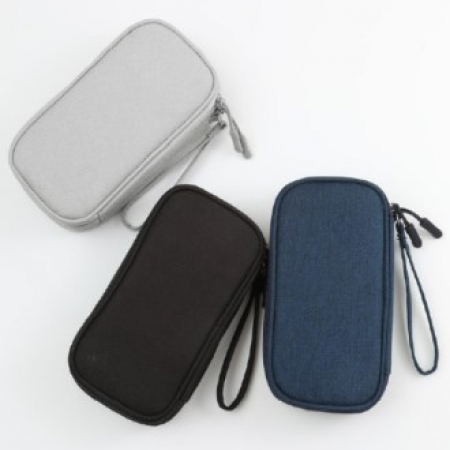 편리 미니 2단 케이블 파우치 여행 휴대 #2