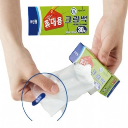크린랩 휴대용 30매 위생백 중형 25X35 미니크린백 크린랲 #2