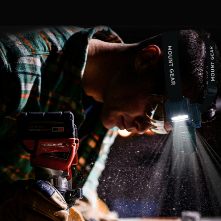 충전식 1500mAh LED광원 모션센서 경량 헤드랜턴 #6