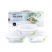 작은이미지: 렉소보 프레시탑 유리 밀폐용기 세트 (410ml X 3개) #2
