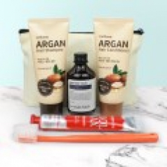 과일나라 아르간 샴푸+컨디셔너 나드 바디워시 + 크리오 쿨맥스 치약+미세모칫솔 + 에코파우치