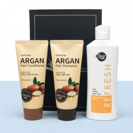 과일나라 컨퓸 아르간 샴푸+컨디셔너 + 샤워메이트 바디워시 + 종이케이스 #2