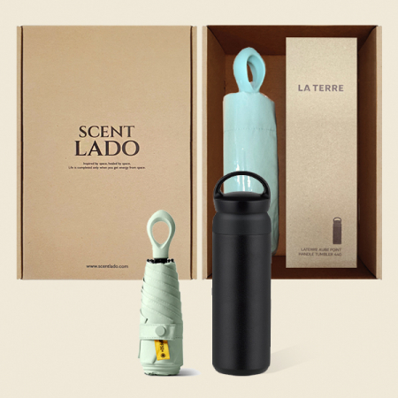 센트라도 멀티고리 5단 양우산+포인트 핸들 텀블러 세트 #5