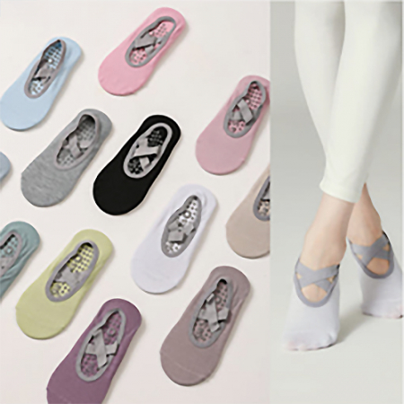 레인보우 미끄럼방지 논슬립 필라테스 양말 #4