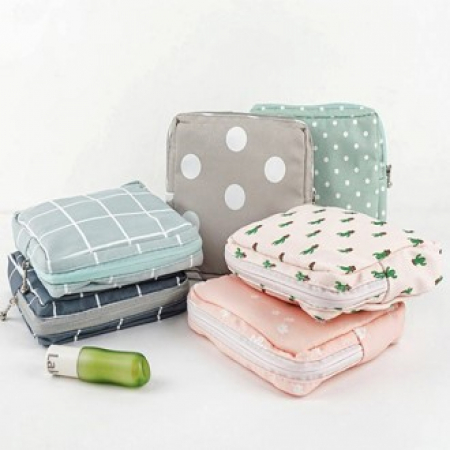 사각 휴대용 시크릿 미니 화장품 파우치 Y2531 #2