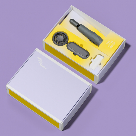 루티네 선물세트 초경량 핸디 자동 양우산 + 우산애착 미니 선풍기 + 보조배터리 #4