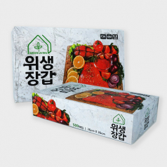 그린리빙 위생장갑 비닐장갑 500매