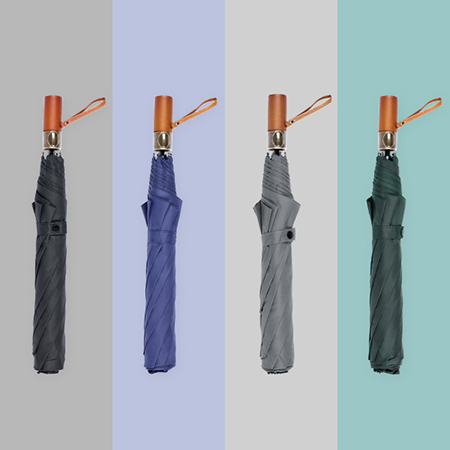 아쿠아시티 프리미엄 2단 솔리드 원목 자동우산 #3