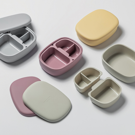 국산 분리형 플래티넘 실리콘 도시락통 #4